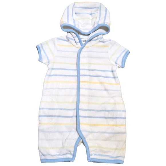 GAP Other - Vintage Baby GAP Hooded Terry Cloth Swim Cover Up Romper 0-3 Months 2005 Pool